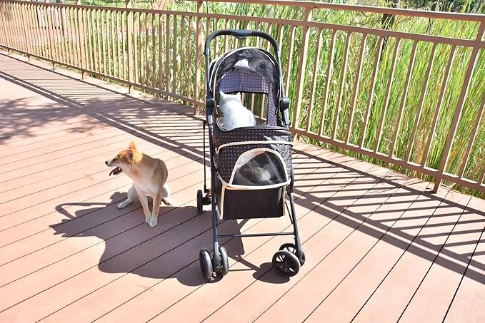 Dog Stroller Pet Stroller Cat Stroller Portable Foldable 30 Pounds