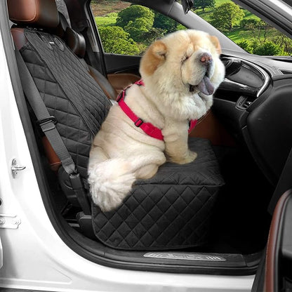 Dog Car Seat Covers Front Seat Cover with Side Flaps 100% Waterproof Car Seat Protector for Pets Scratch Proof Non-Slip Durable for Cars