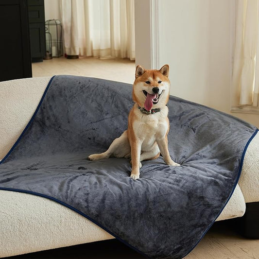 DaysU Waterproof Dog Blanket for Small Dogs 50"x60" Grey