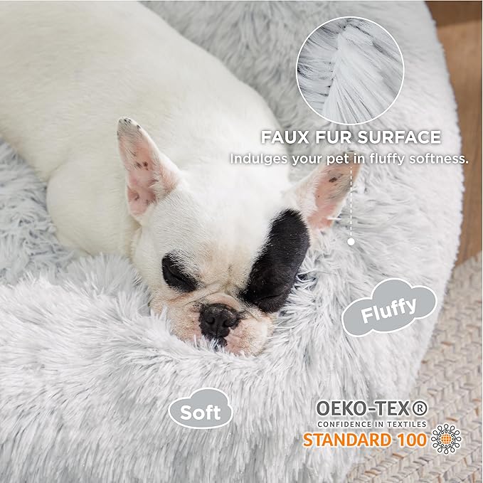 Bedsure Calming Dog Bed for Medium Dogs 30 inches 45 lbs