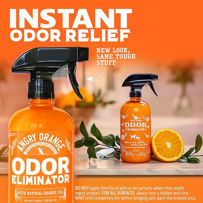 ANGRY ORANGE Pet Odor Eliminator for Strong Odor 24 Fluid
