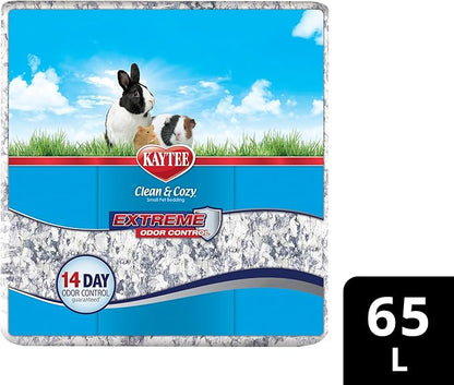 Kaytee Clean & Cozy Extreme Odor Control Bedding, Made for Small Animals, 65 Liters