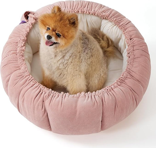 Lesure Dog beds for Small Dogs 25x25x8 Inches