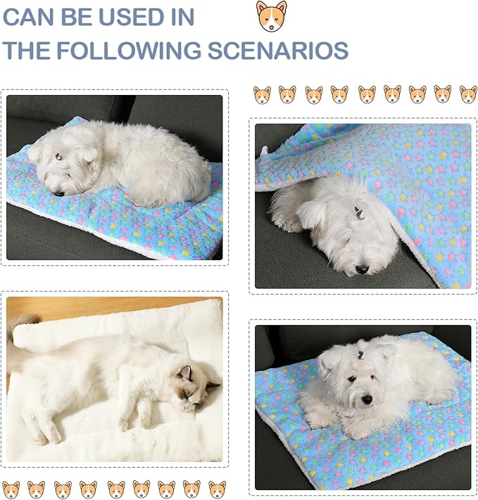 Soft Flannel Thickened Pet Soft Fleece Pad Pet (20.5 * 16in Medium)