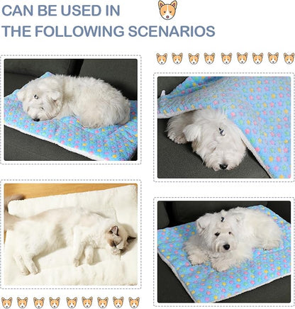 Soft Flannel Thickened Pet Soft Fleece Pad Pet (20.5 * 16in Medium)
