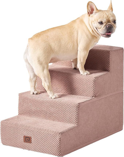 EHEYCIGA Dog Stairs for Bed 18”H 4-Step Dog