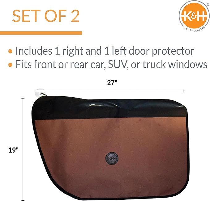 K&H Pet Products Vehicle Door Protector Tan 2 Packs