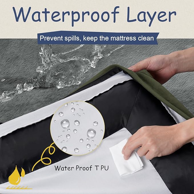 Orthopedic Washable Large Dog Bed: Large Dog Bed Bolster Waterproof