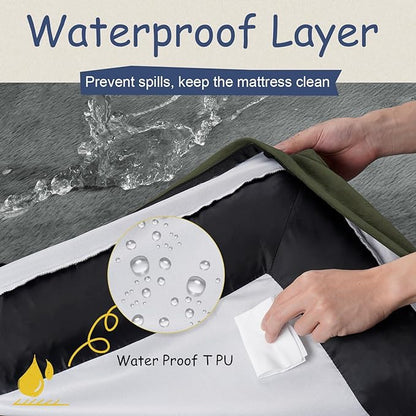 Orthopedic Washable Large Dog Bed: Jumbo Dog Bed Bolster Waterproof