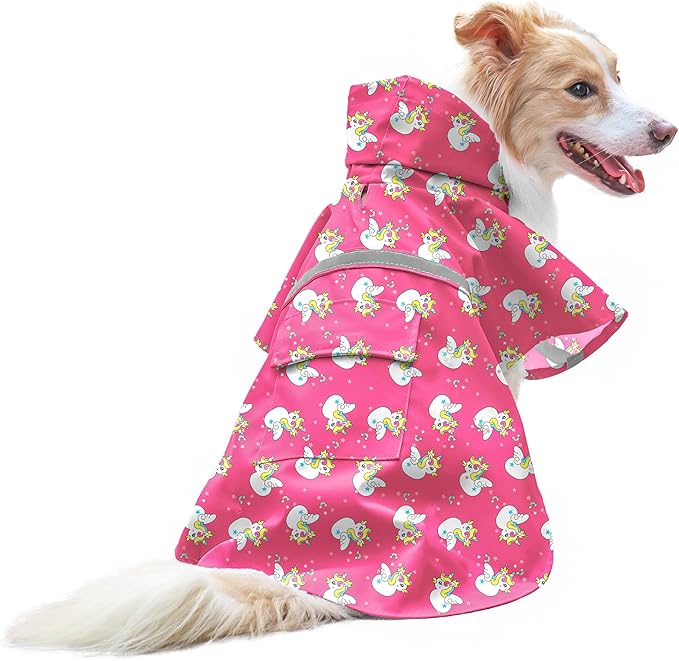 NACOCO Large Dog Raincoat Adjustable