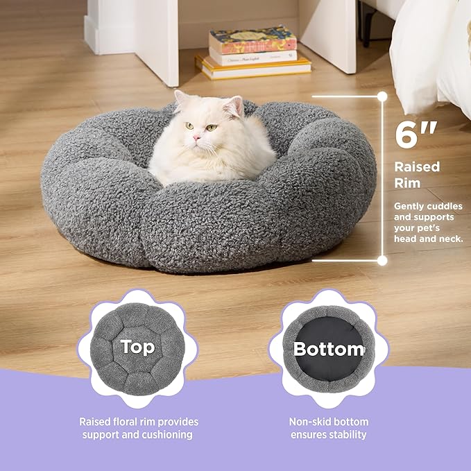 Lesure Calming Cat Beds for Indoor Cats 15 lbs, 20"
