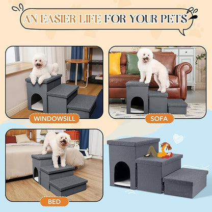 Dog Stairs for Small Dogs 22 inches(3
