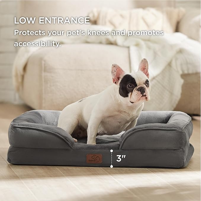 Bedsure Orthopedic Dog Bed for Medium Dogs