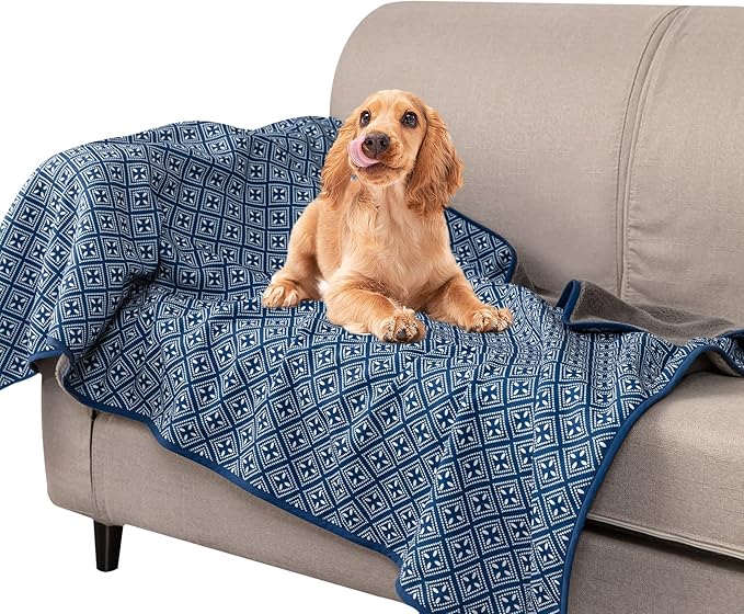 DaysU Reversible Waterproof Dog Blanket for Couch 28 x 40 Inches
