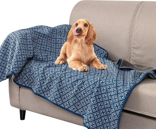 DaysU Reversible Waterproof Dog Blanket for Couch 28 x 40 Inches