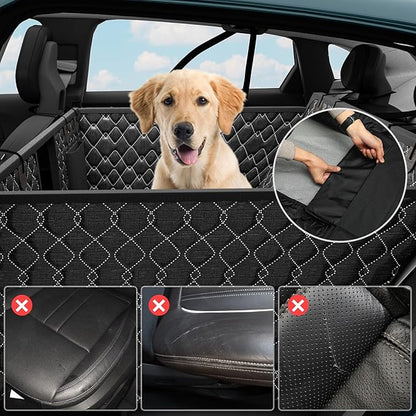 Back Seat Extender for Dogs Hard Bottom Dog 100% Waterproof