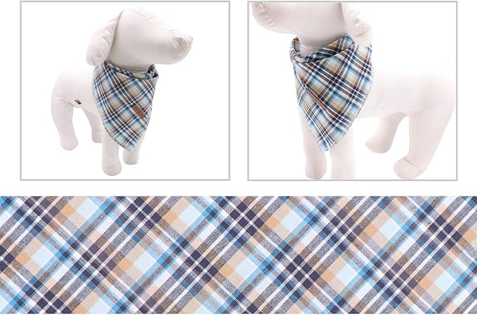 Lionet Paws Dog Bandana Washable Cotton Handkerchief Scarf