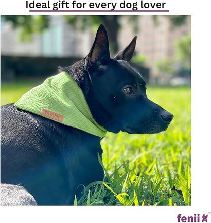 Premium Cotton Dog Bandanas 2 Pack