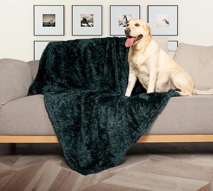 MACEVIA Fluffy Fleece Dog Blankets (40x60 Inch,