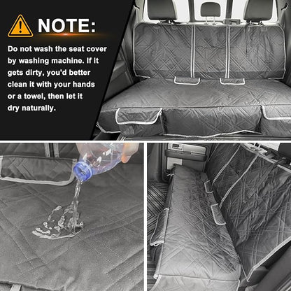 Dog Car Seat Cover Compatible with Toyota Highlander 2013-2024, Waterproof Pet Bench Seat Cover for Back Seat, 600D Heavy Duty Scratch Proof Nonslip Truck Seat Covers for Dogs