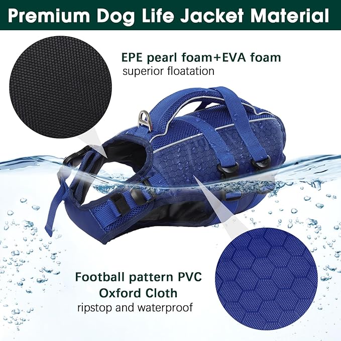 Kuoser Dog Life Jacket High Flotation