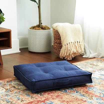 Happy Hounds Milo Square Tufted Pillow Dog Bed (24" x 24")