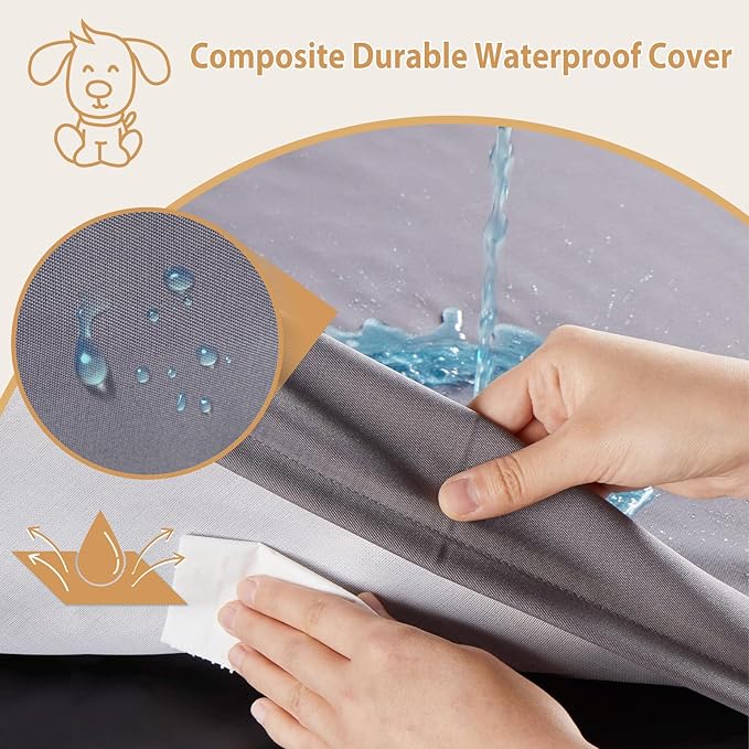 BFPETHOME Outdoor Dog Beds for Large Dogs (47 x 29 in,