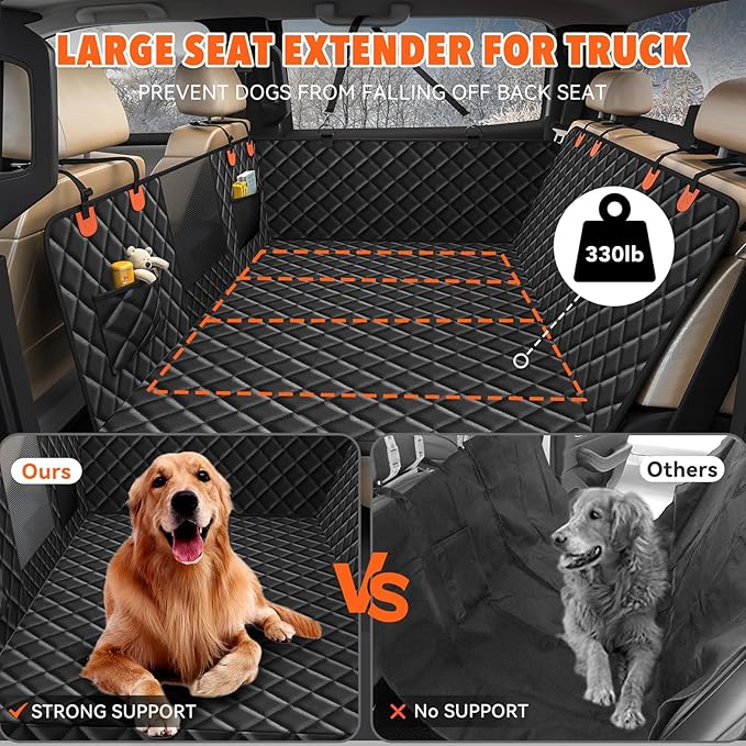Dog Seat Cover for Trucks F150, RAM1500,Silverado,GMC