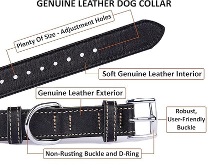 Soft Leather Dog Collar
