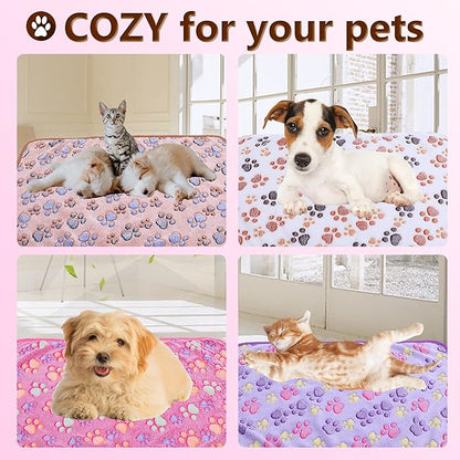 UTTPLL Blanket-Machine-Washable-Premium-Shedding Soft Warm Dog Blankets Puppy Essentials