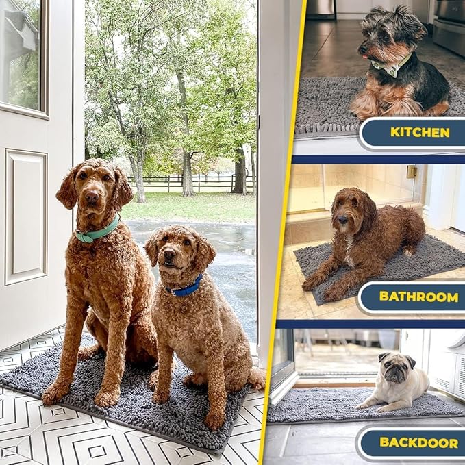 Muddy Mat® AS-SEEN-ON-TV Highly Absorbent Microfiber Door Mat and Pet Rug 72"X48"