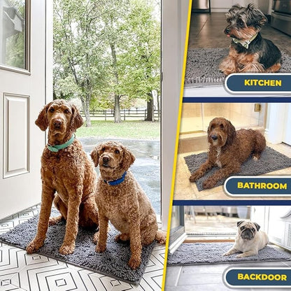 Muddy Mat® AS-SEEN-ON-TV Highly Absorbent Microfiber Door Mat and Pet Rug 72"X48"