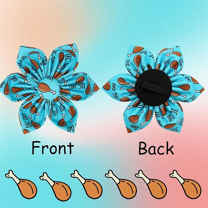 Elegant little tail Dog Collar with Flower