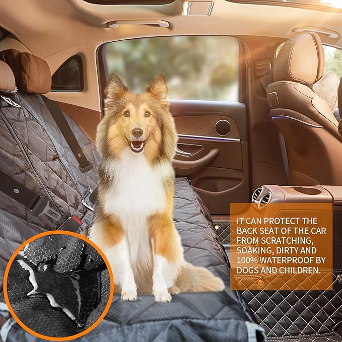 BRONZEMAN 100% Waterproof Bench Car Seat Cover Protector