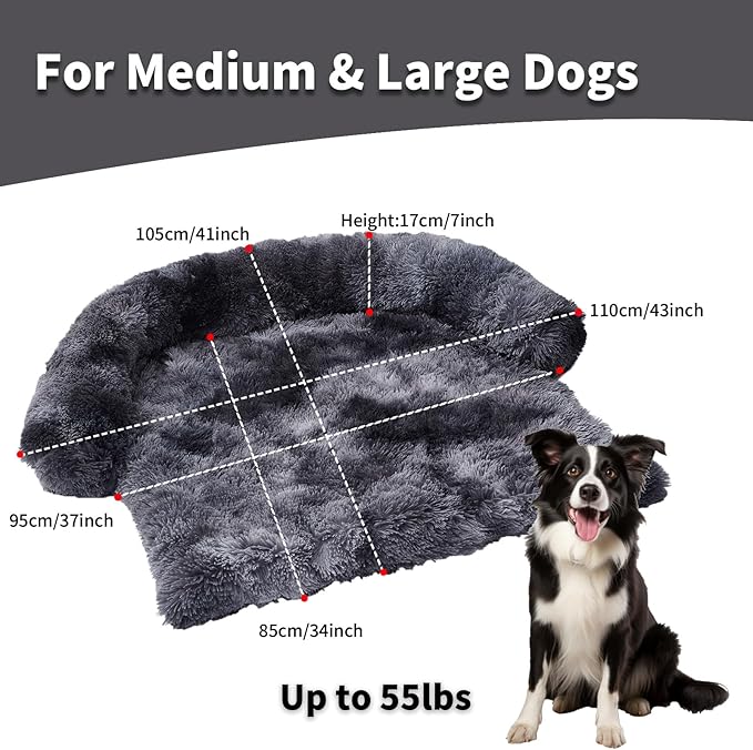 Dog Bed Mat for Couch 43x41x7 Inch