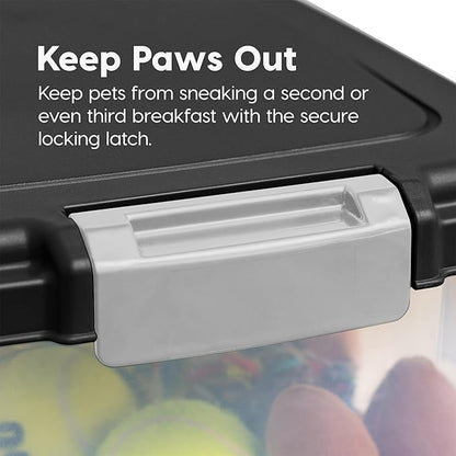 IRIS USA Dog Food Storage Container 30 lbs 11 lbs 2-Cup Scoop,