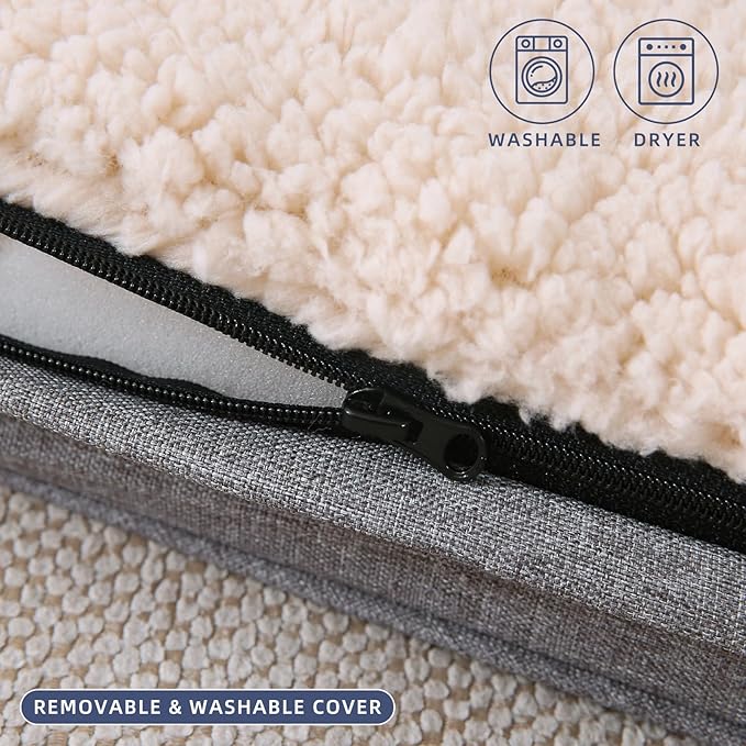 DaysU Dog Bed for Medium Dogs 35 Ibs, 35x22x3in