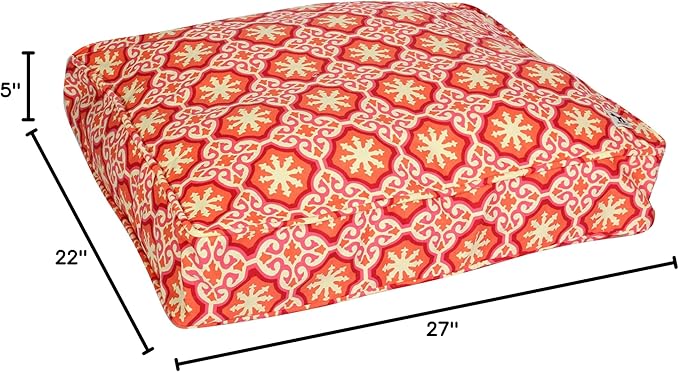 Molly Mutt Small Dog Bed Cover - Papillon Print - Measures 22”X27”X5’’ - 100% Cotton - Durable - Breathable - Sustainable - Machine Washable Dog Bed Cover