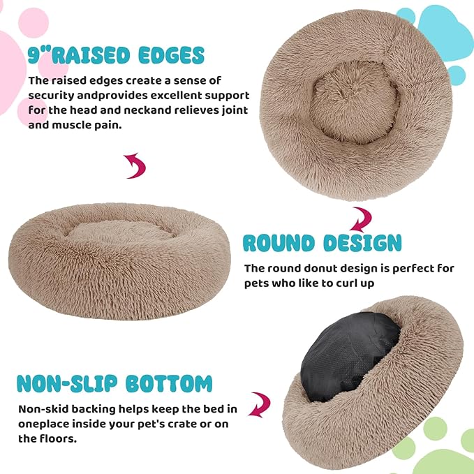 Calming Dog Bed 30x30in)