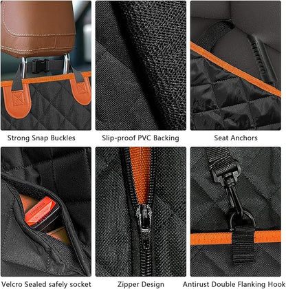 Backseat Pet Cover for Dog Cat 54''W X 59''L