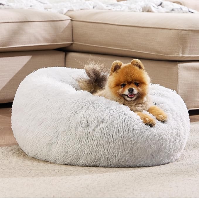 Bedsure Calming Dog Bed for Small Dogs 23 inches 25 lbs