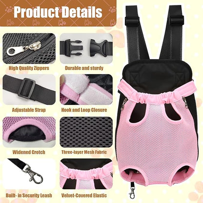 Pet Dog Carrier Backpack Adjustable Dog Front Carrier, Dog Hiking Backpack, Front Facing Dog Carrier, Dog Hiking Backpack, Puppy Backpack, Cat Front Carrier Chest