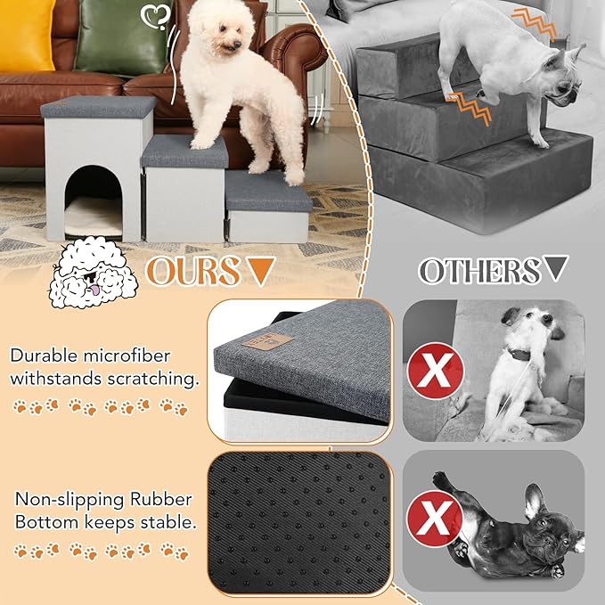 Dog Stairs for Small Dogs 22 inches(3