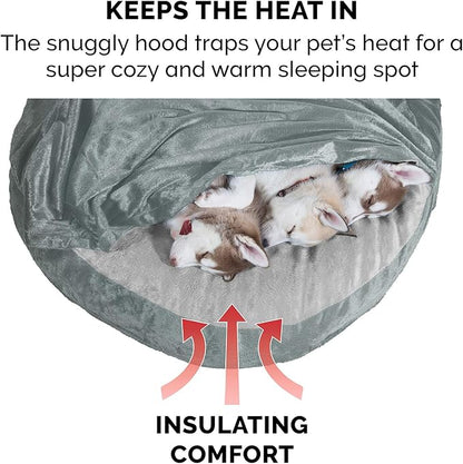 Furhaven 26" Round Orthopedic Dog Bed for Medium/Small Dogs w/ Removable Washable Cover 30 lbs 26-inch