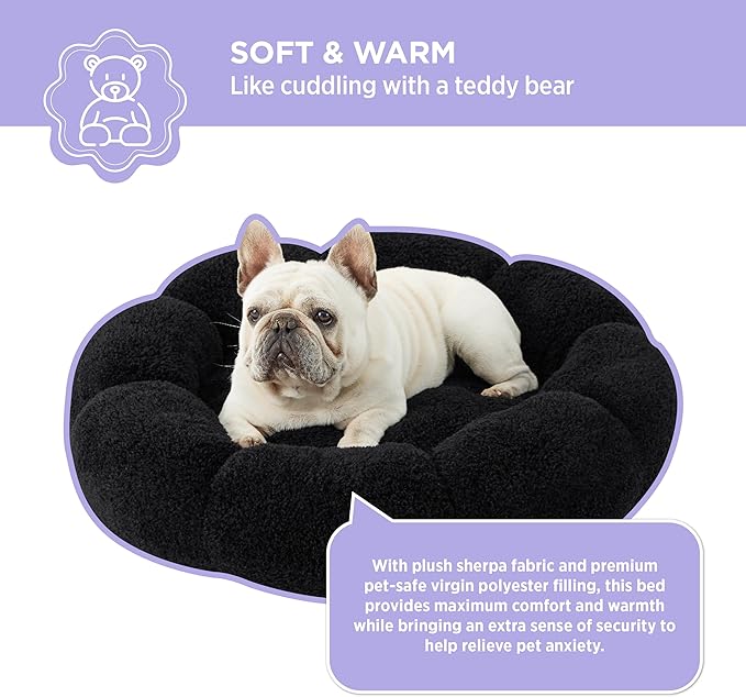 Lesure Calming Medium Dog Bed 45 lbs, 30"