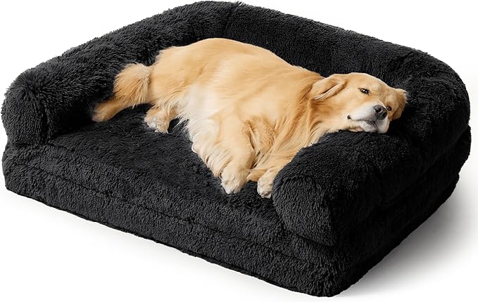Bedsure Foldable Human Dog Bed for People Adults 2 in 1 Calming