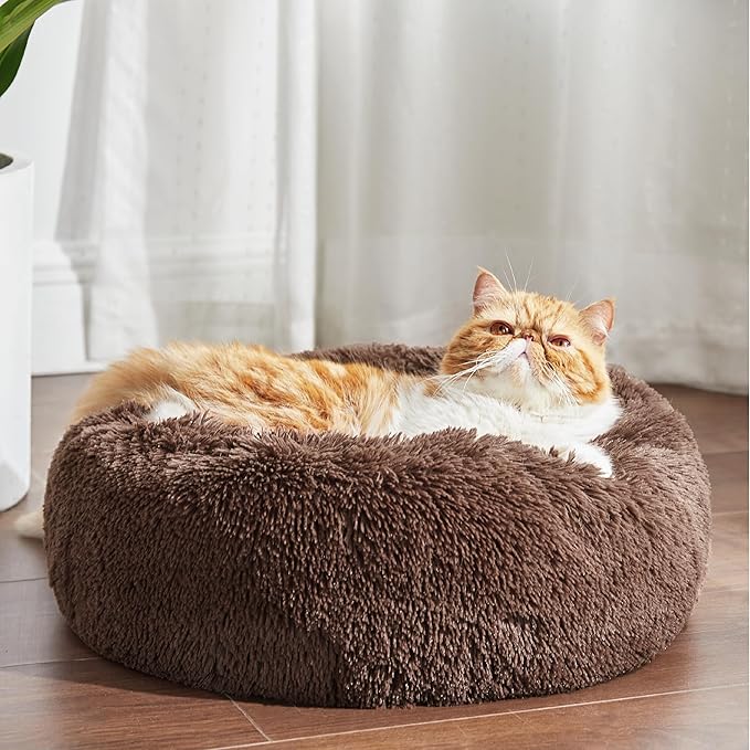 Bedsure Calming Cat Beds for Indoor Cats 20 inches, 15 lbs