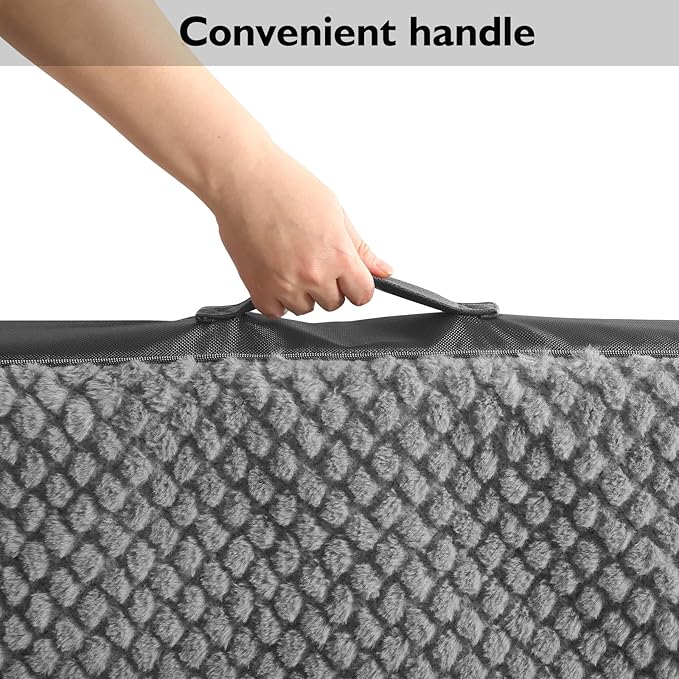 Medium Orthopedic Crate Bed for Dogs（30*20*3in）-Waterproof Dog Crate Pads- Egg dog crate bed-Orthopedic Dog Bed-dog bed with Washable Cover Removable