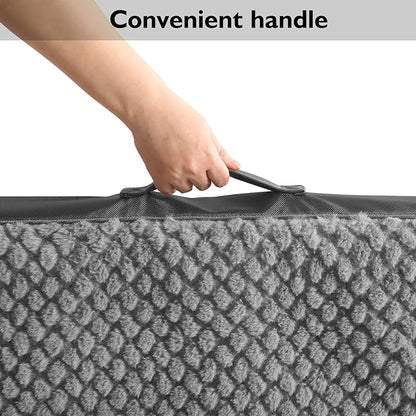 Medium Orthopedic Crate Bed for Dogs（30*20*3in）-Waterproof Dog Crate Pads- Egg dog crate bed-Orthopedic Dog Bed-dog bed with Washable Cover Removable