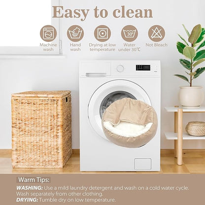 Dog Bed Warm with Hooded Blanket 26.5lbs, 23.6inch